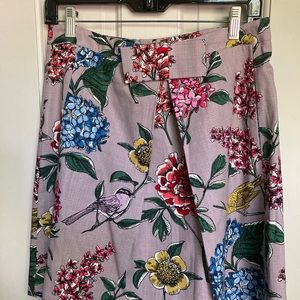 Boden vintage style floral skirt, like new.